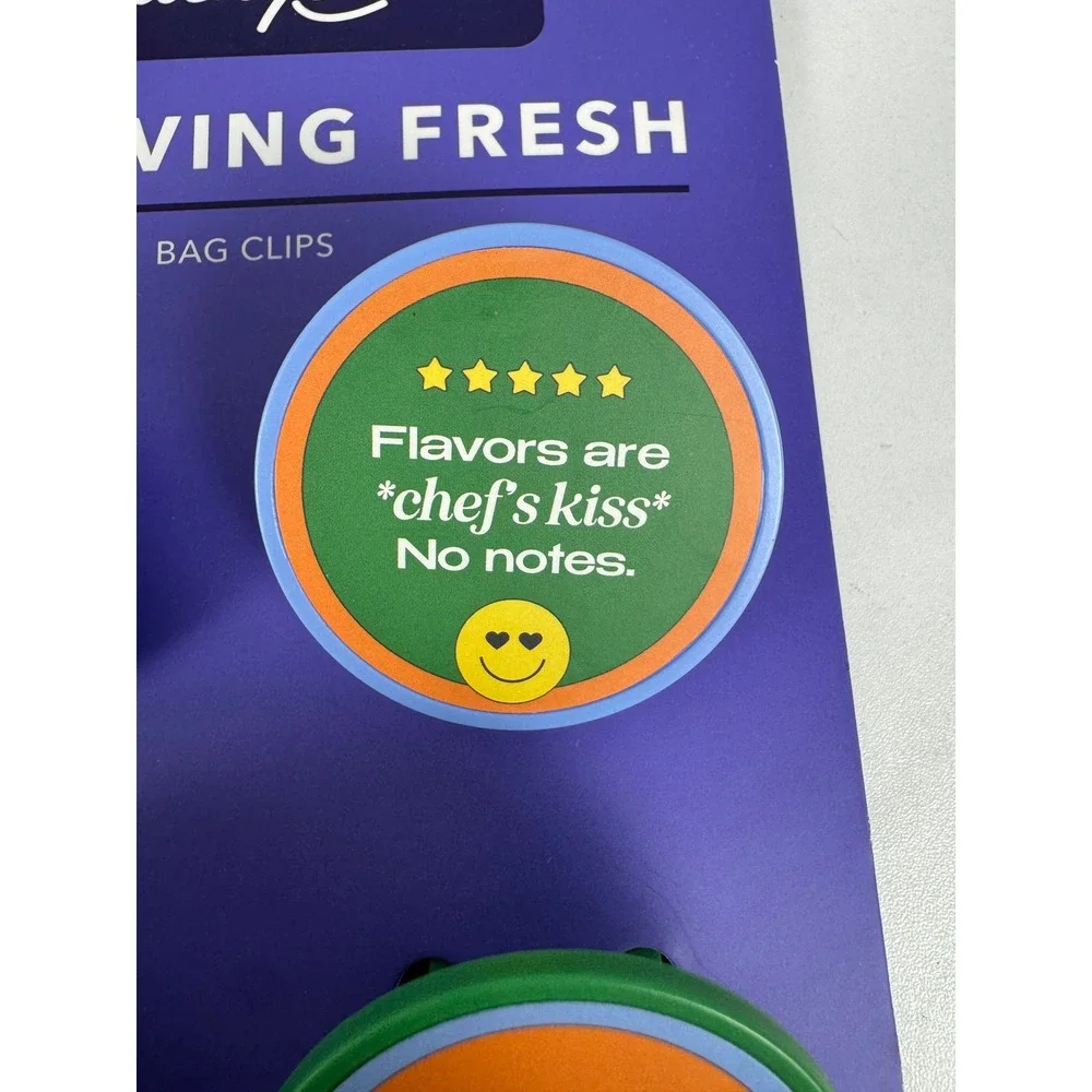 Luckyoo Its Giving Fresh Bag Clips Set 4pc Multicolor Review Graphic 5331180‎